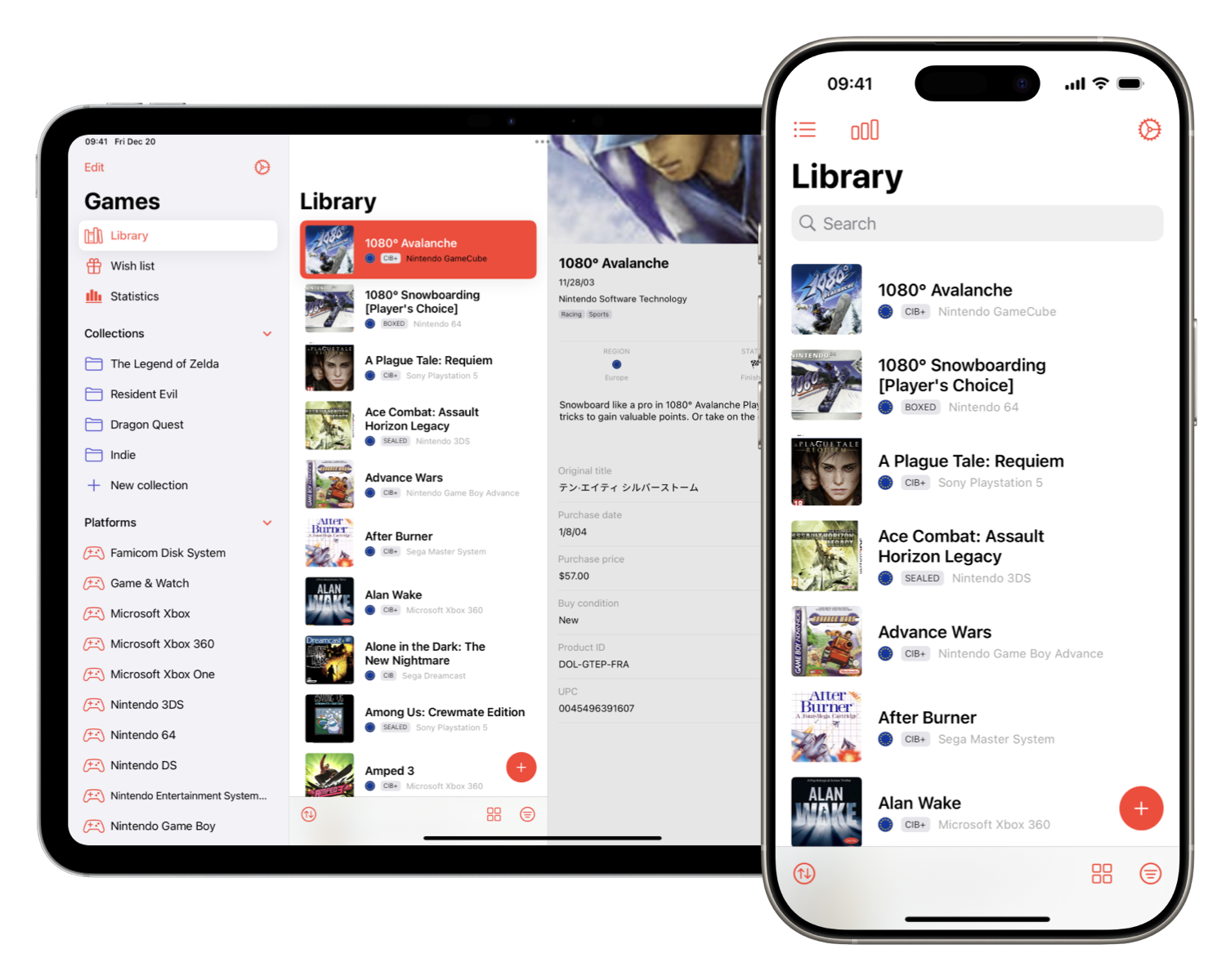 Games library screenshots